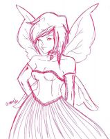 Gothic Fairy in Red